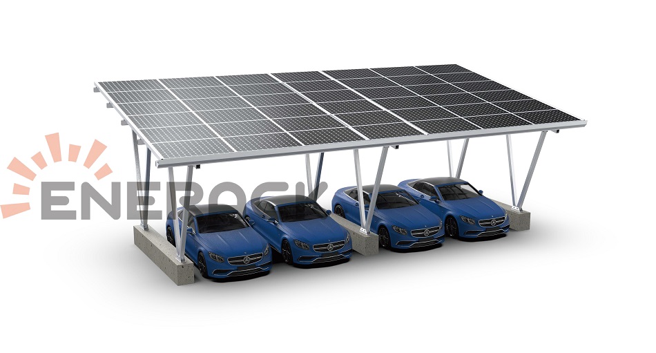 соларна система за монтиране на навес за кола