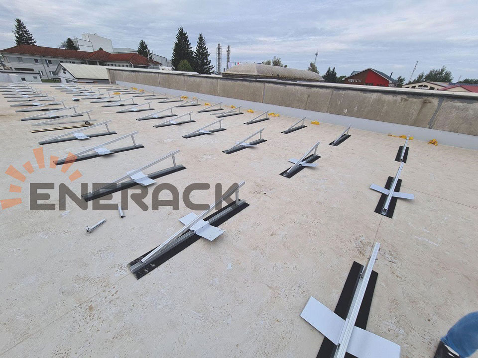 Плосък бетонен покрив система за статив