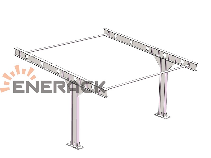 Waterproof carport solar mounting system