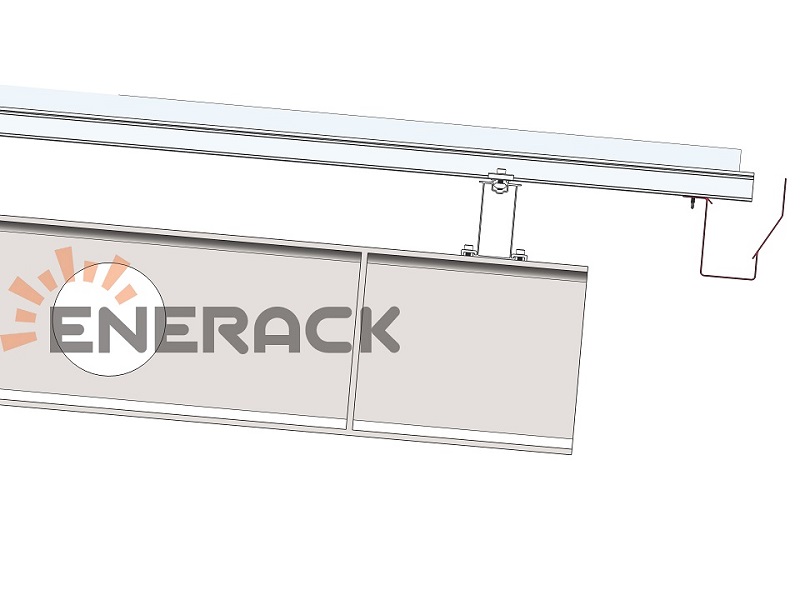 Waterproof carport solar mounting system