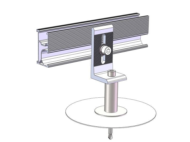 TPO roof PV mounting bracket