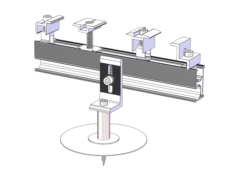 TPO roof PV mounting bracket