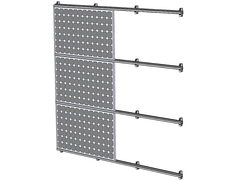 Solar sheet metal facade system