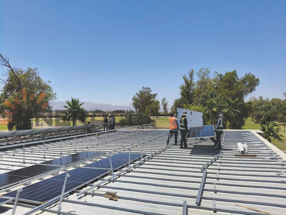 100KW система за регулируем наклон на покрива в Мексико