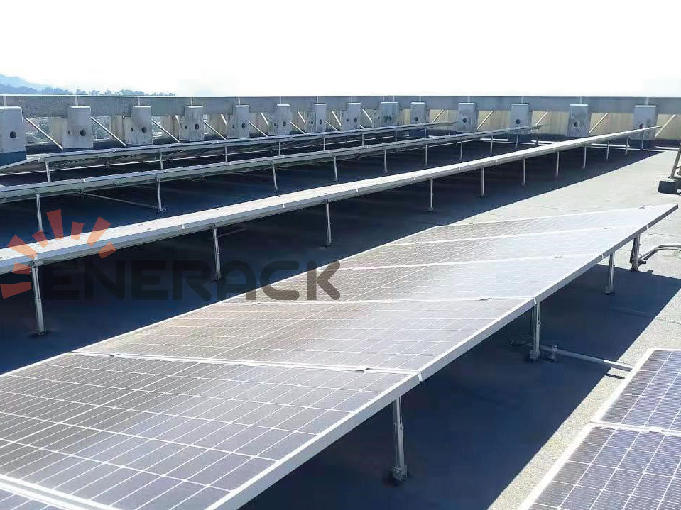35KW плосък бетонен покрив с регулируема система за накланяне в Гватемала