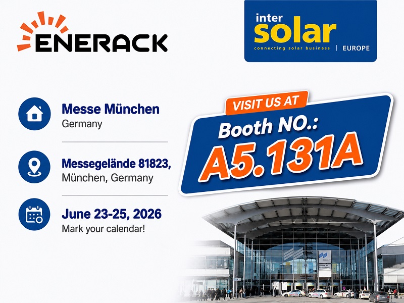 Вълнуваща новина! ENERACK се отправя към Intersolar Europe 2026!