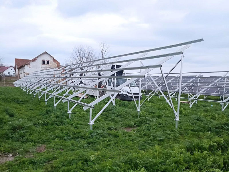 Изцяло алуминиев стандартен корпус за наземна слънчева система за монтаж