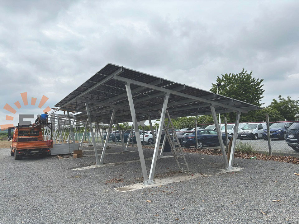 85KW водоустойчива система за монтаж на слънчева енергия в Хърватия